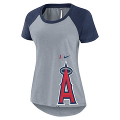 Los Angeles Angels Nike Women's Summer Breeze Raglan Fashion T-Shirt Outlet