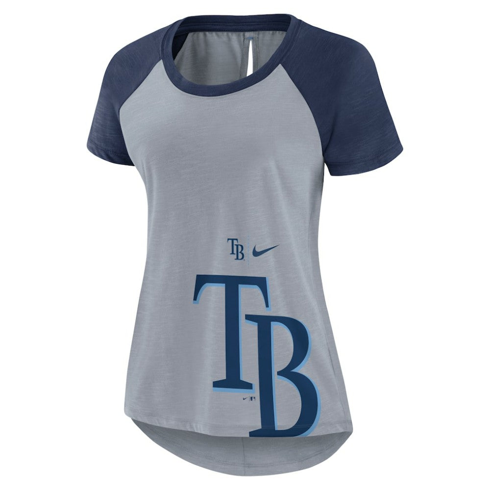Tampa Bay Rays Nike Women's Summer Breeze Raglan Fashion T-Shirt Outlet