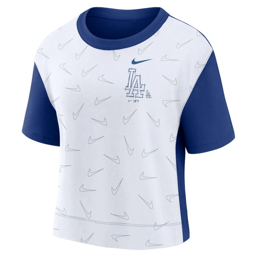 Los Angeles Dodgers Nike Women's Line Up High Hip Fashion T-Shirt Near Me