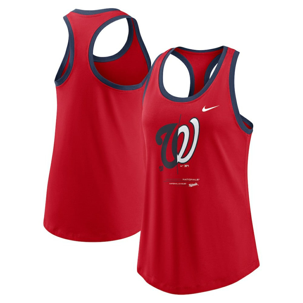 Washington Nationals Nike Women's Tech Tri-Blend Tank Top for sale