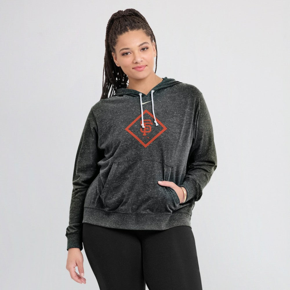San Francisco Giants Nike Women's Diamond Icon Gym Vintage Lightweight Hooded Top for sale