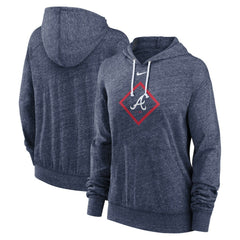 Atlanta Braves Nike Women's Diamond Icon Gym Vintage Lightweight Hooded Top Online