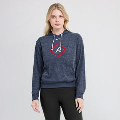 Atlanta Braves Nike Women's Diamond Icon Gym Vintage Lightweight Hooded Top Online