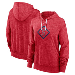 Los Angeles Angels Nike Women's Diamond Icon Gym Vintage Lightweight Hooded Top for sale