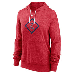 Los Angeles Angels Nike Women's Diamond Icon Gym Vintage Lightweight Hooded Top for sale