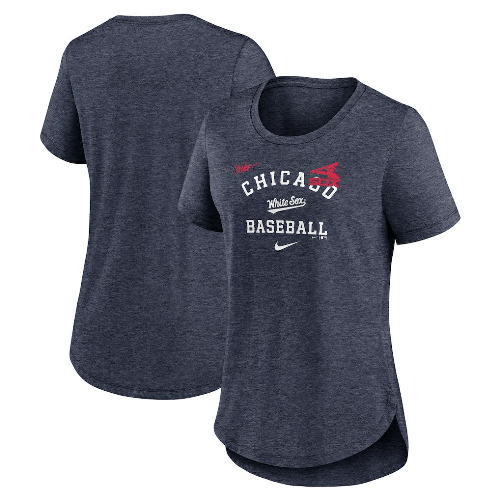 Chicago White Sox Nike Women's Rewind Arch Mix Tri-Blend T-Shirt Near Me
