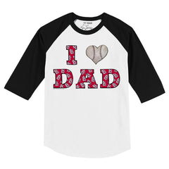 St. Louis Cardinals Tiny Turnip Youth I Love Dad 3/4-Sleeve Raglan T-Shirt for sale