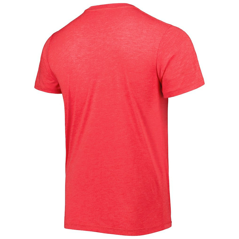 Patrick Mahomes Kansas City Chiefs Homage Unisex NFL Blitz Player Tri-Blend T-Shirt - Heathered Heather Red - NFL