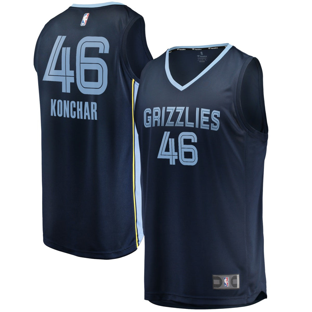 Fanatics John Konchar Memphis Grizzlies Fast Break Replica Jersey Icon Edition Navy