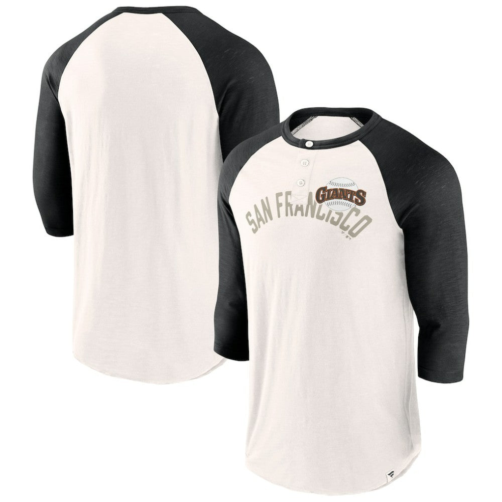San Francisco Giants Fanatics Backdoor Slider Raglan 3/4-Sleeve T-Shirt Discount