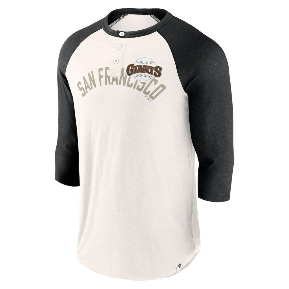 San Francisco Giants Fanatics Backdoor Slider Raglan 3/4-Sleeve T-Shirt Discount