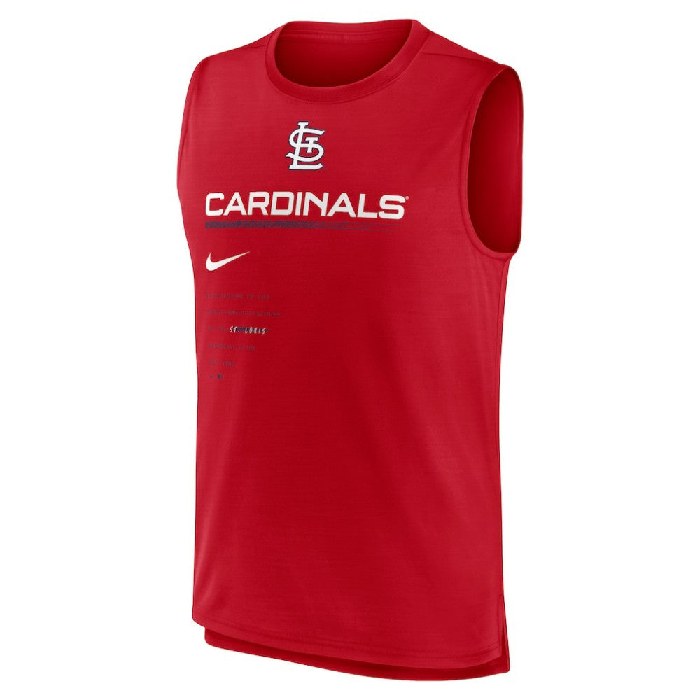 St. Louis Cardinals Nike Exceed Performance Tank Top Discount