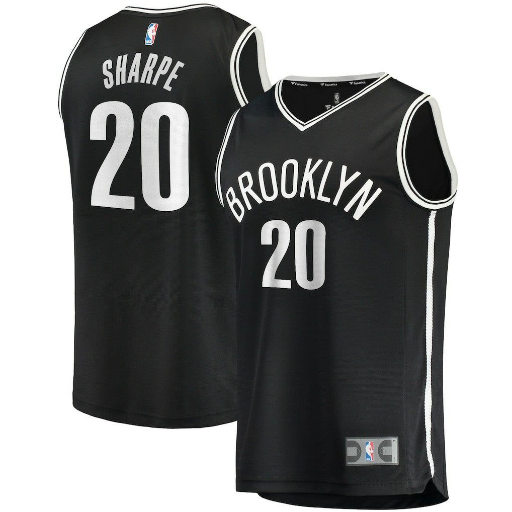 Fanatics Day'Ron Sharpe Brooklyn Nets Fast Break Replica Jersey Icon Edition Black