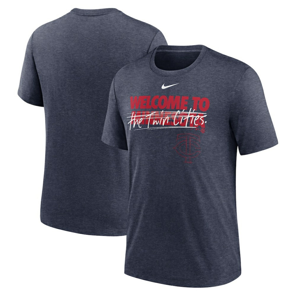 Minnesota Twins Nike Home Spin Tri-Blend T-Shirt Outlet