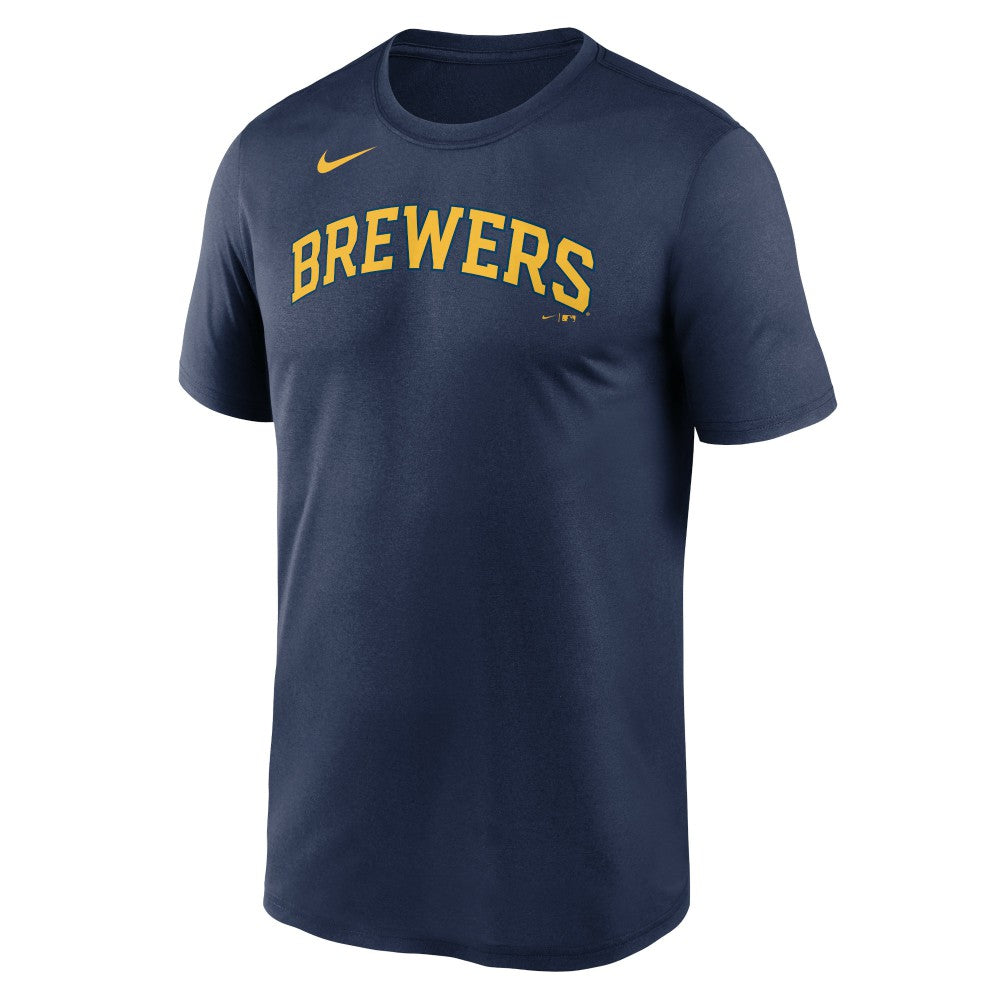 Milwaukee Brewers Nike New Legend Wordmark Dri-FIT T-Shirt Online
