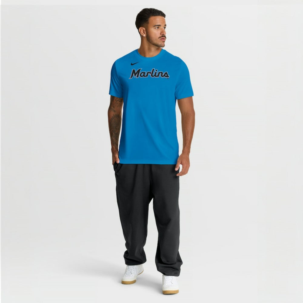 Miami Marlins Nike New Legend Wordmark Dri-FIT T-Shirt Sale