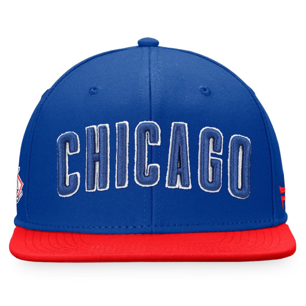 Chicago Cubs Fanatics Fundamental Two-Tone Fitted Hat for sale