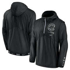 Chicago Cubs Nike Authentic Night Game Performance Half-Zip Windbreaker Sale