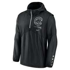 Chicago Cubs Nike Authentic Night Game Performance Half-Zip Windbreaker Sale