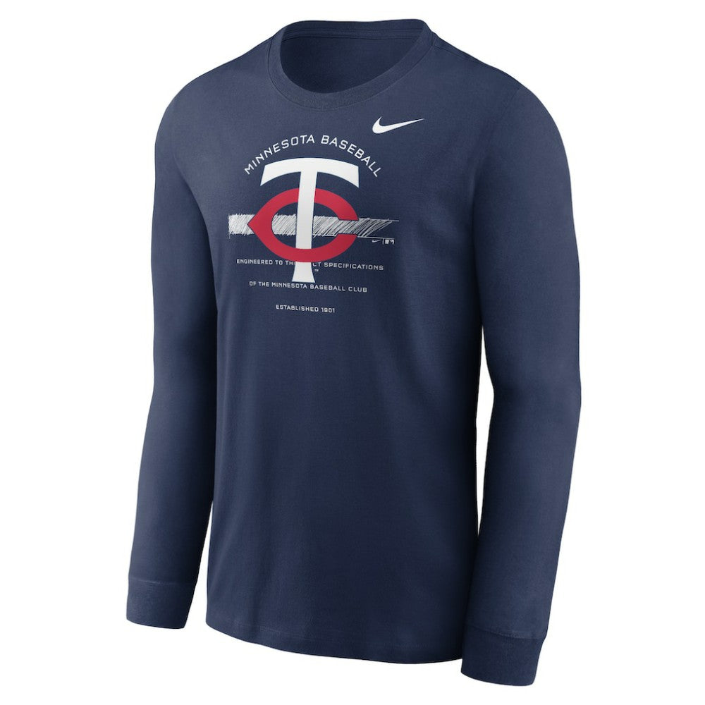 Minnesota Twins Nike Over Arch Performance Long Sleeve T-Shirt Near Me