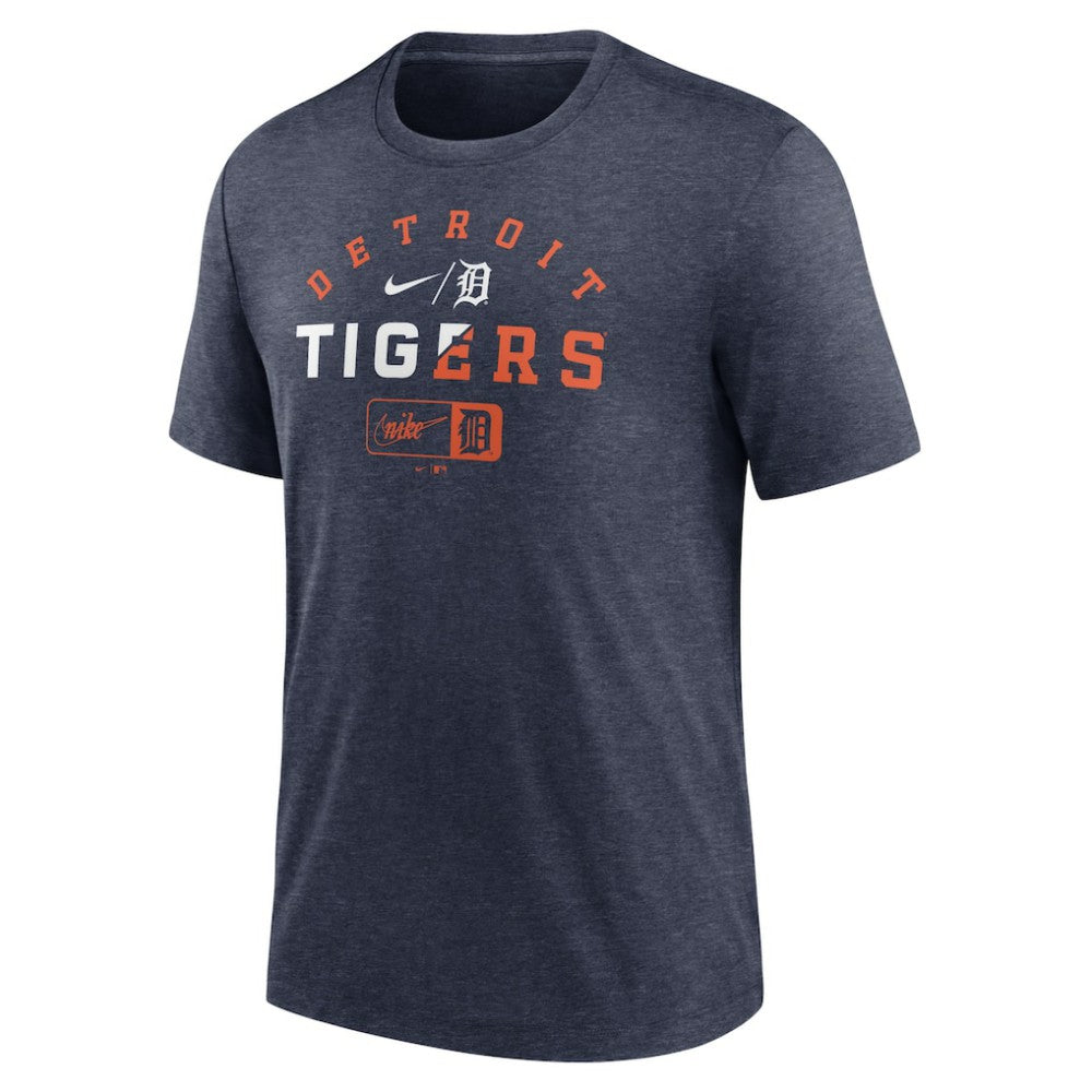 Detroit Tigers Nike Rewind Review Slash Tri-Blend T-Shirt Sale