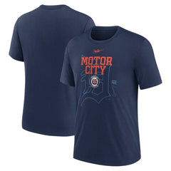 Detroit Tigers Nike Rewind Retro Tri-Blend T-Shirt Outlet