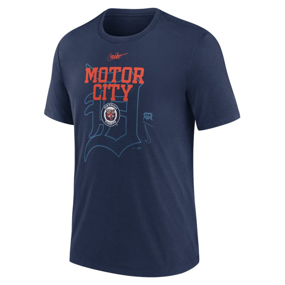 Detroit Tigers Nike Rewind Retro Tri-Blend T-Shirt Outlet