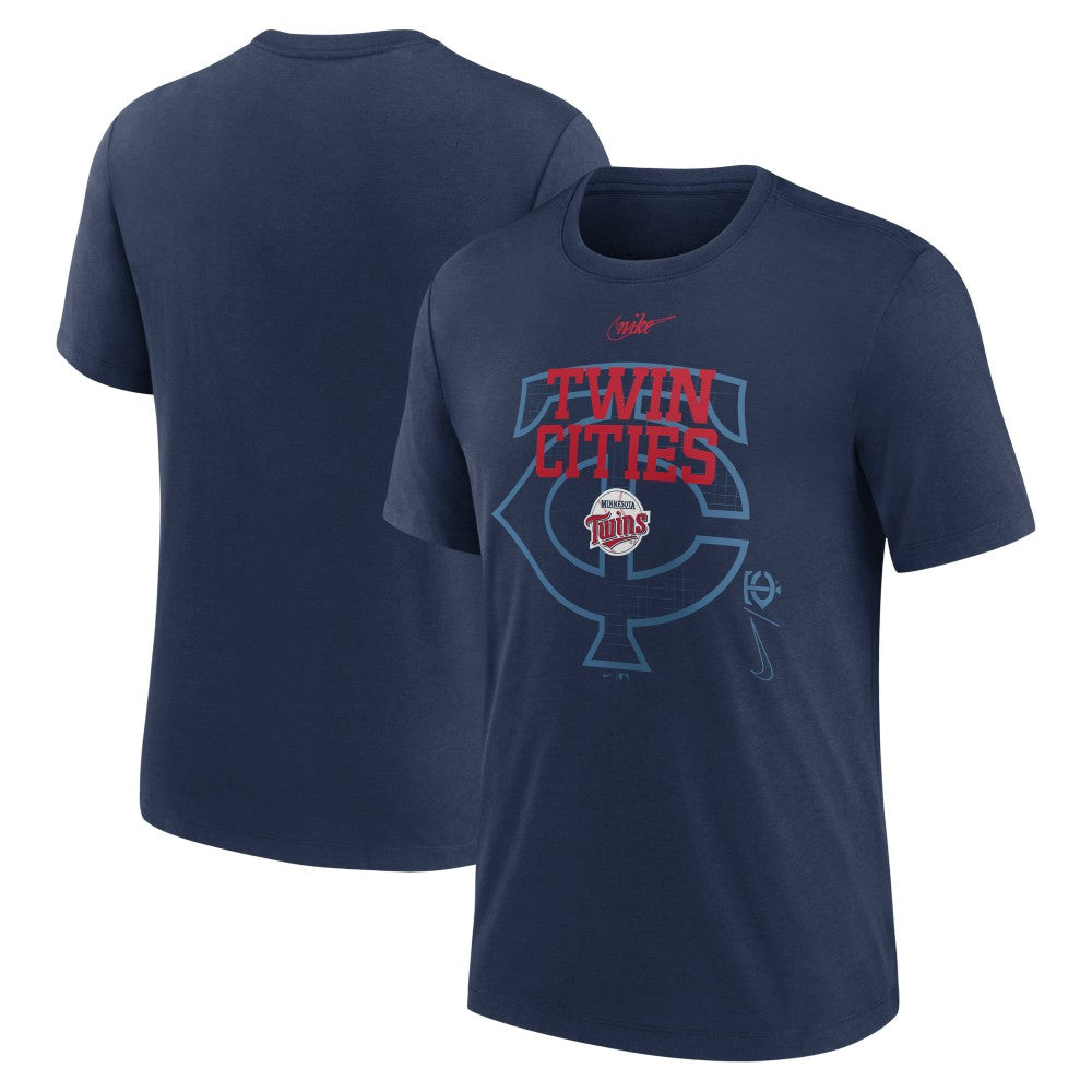 Minnesota Twins Nike Rewind Retro Tri-Blend T-Shirt Outlet