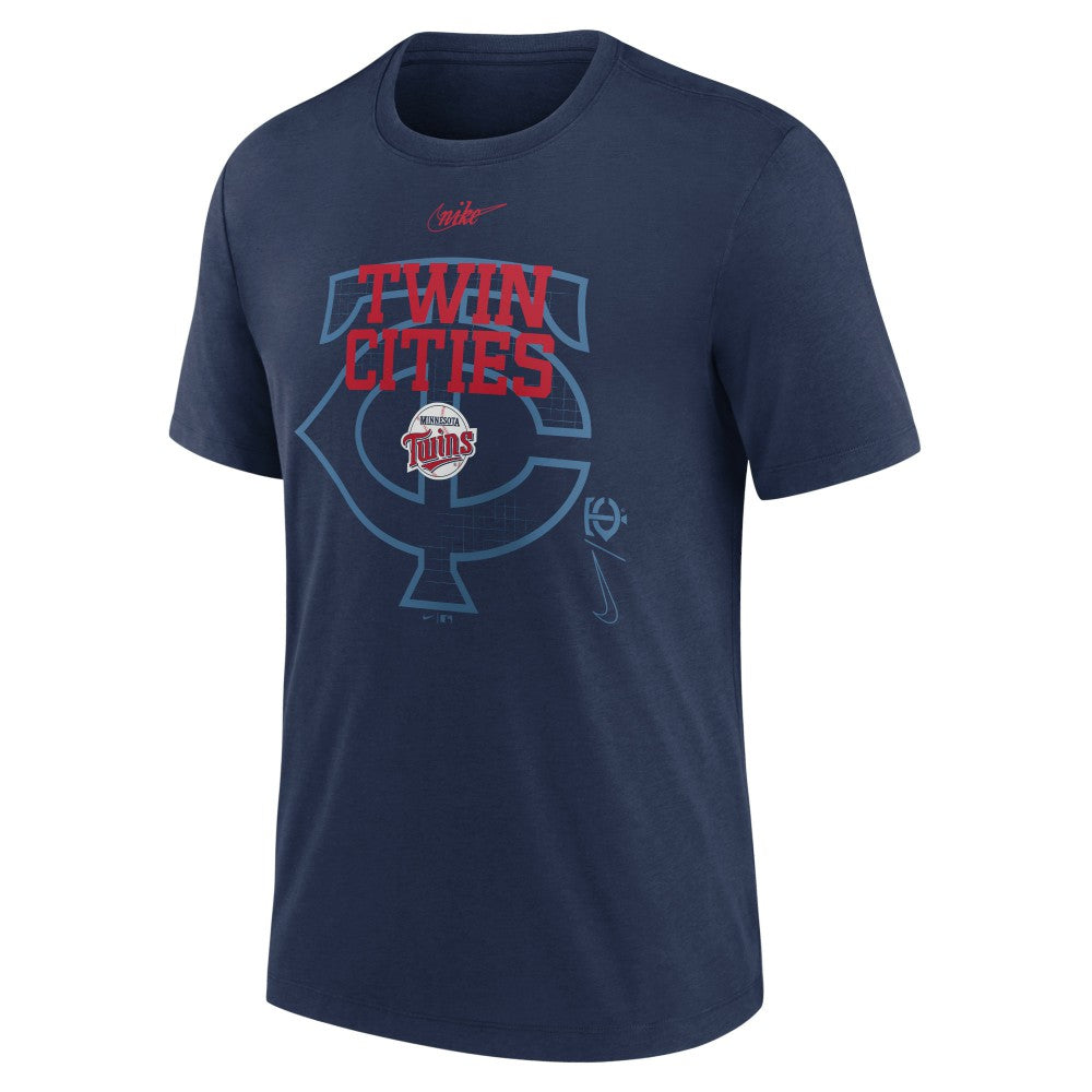 Minnesota Twins Nike Rewind Retro Tri-Blend T-Shirt Outlet