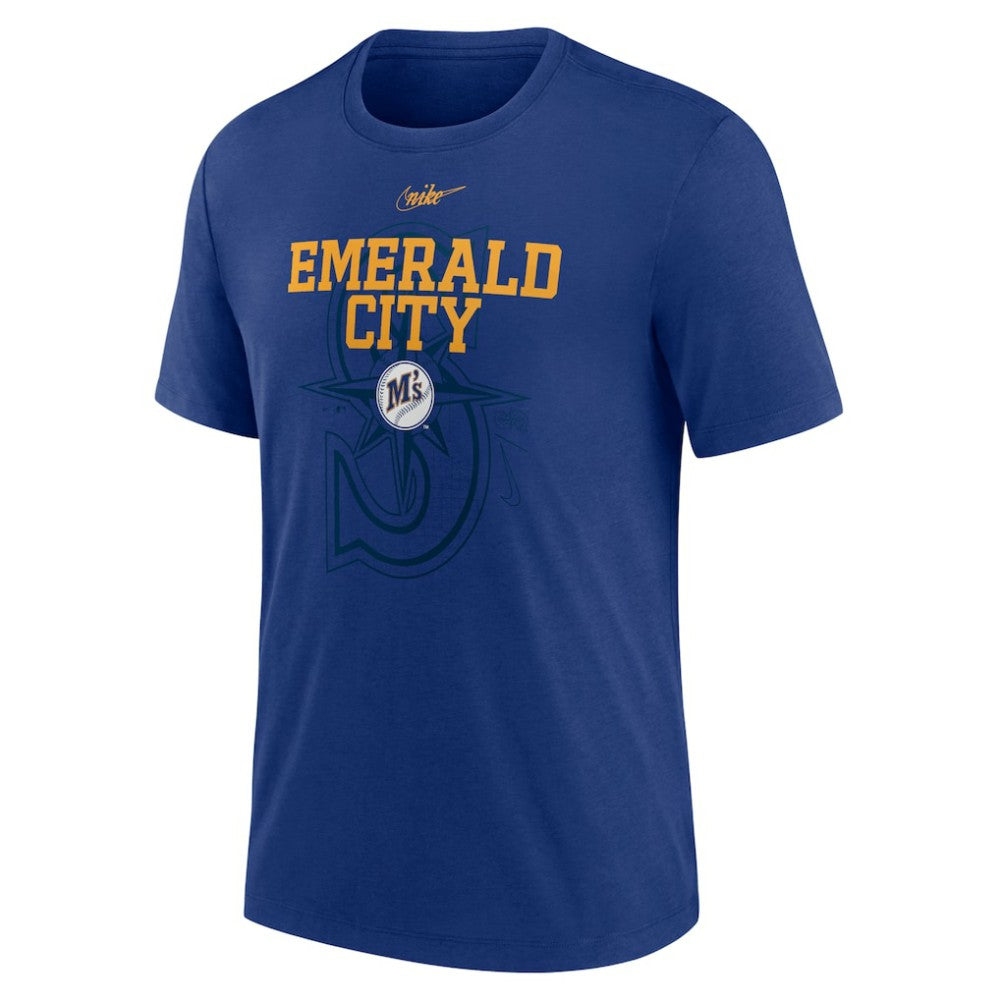 Seattle Mariners Nike Rewind Retro Tri-Blend T-Shirt Discount
