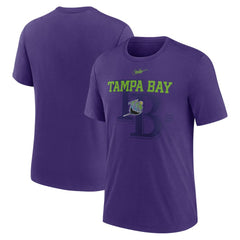 Tampa Bay Rays Nike Rewind Retro Tri-Blend T-Shirt Discount