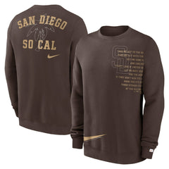 San Diego Padres Nike Statement Ball Game Fleece Pullover Sweatshirt Discount