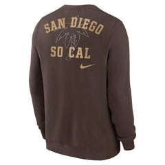 San Diego Padres Nike Statement Ball Game Fleece Pullover Sweatshirt Discount