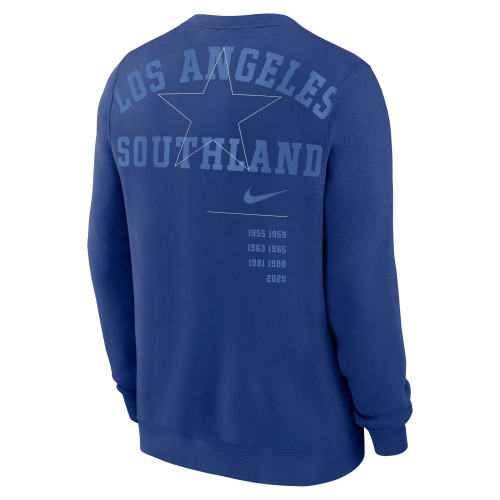 Los Angeles Dodgers Nike Statement Ball Game Fleece Pullover Sweatshirt Near Me