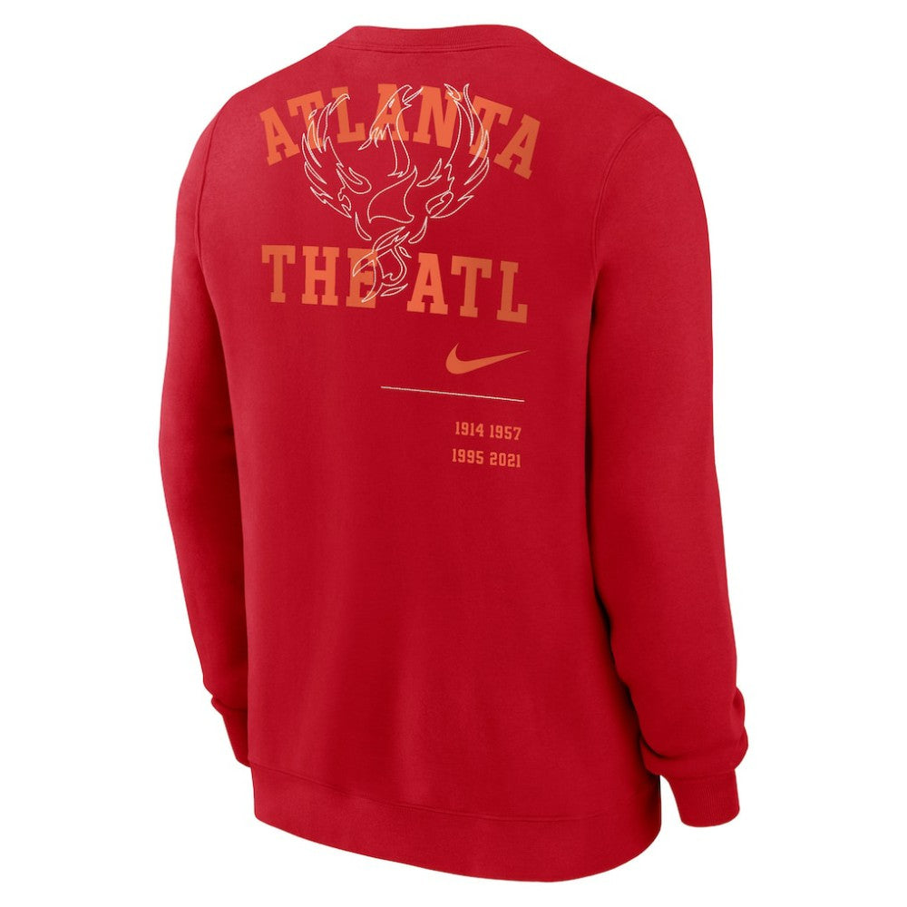 Atlanta Braves Nike Statement Ball Game Fleece Pullover Sweatshirt for sale