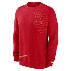 Boston Red Sox Nike Statement Ball Game Fleece Pullover Sweatshirt Near Me