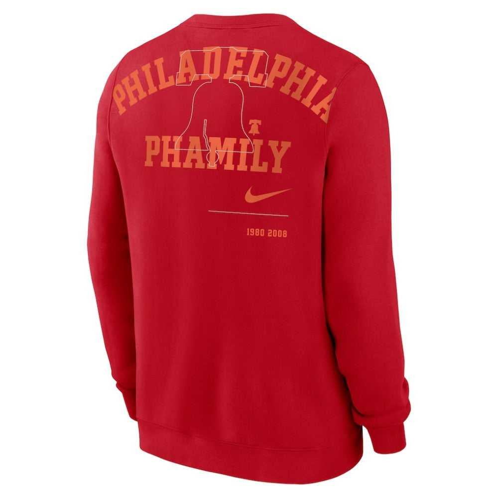 Philadelphia Phillies Nike Statement Ball Game Fleece Pullover Sweatshirt Near Me