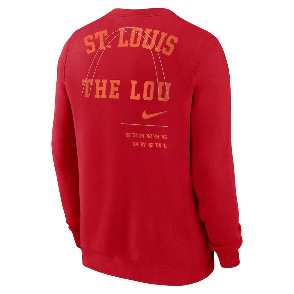 St. Louis Cardinals Nike Statement Ball Game Fleece Pullover Sweatshirt Discount
