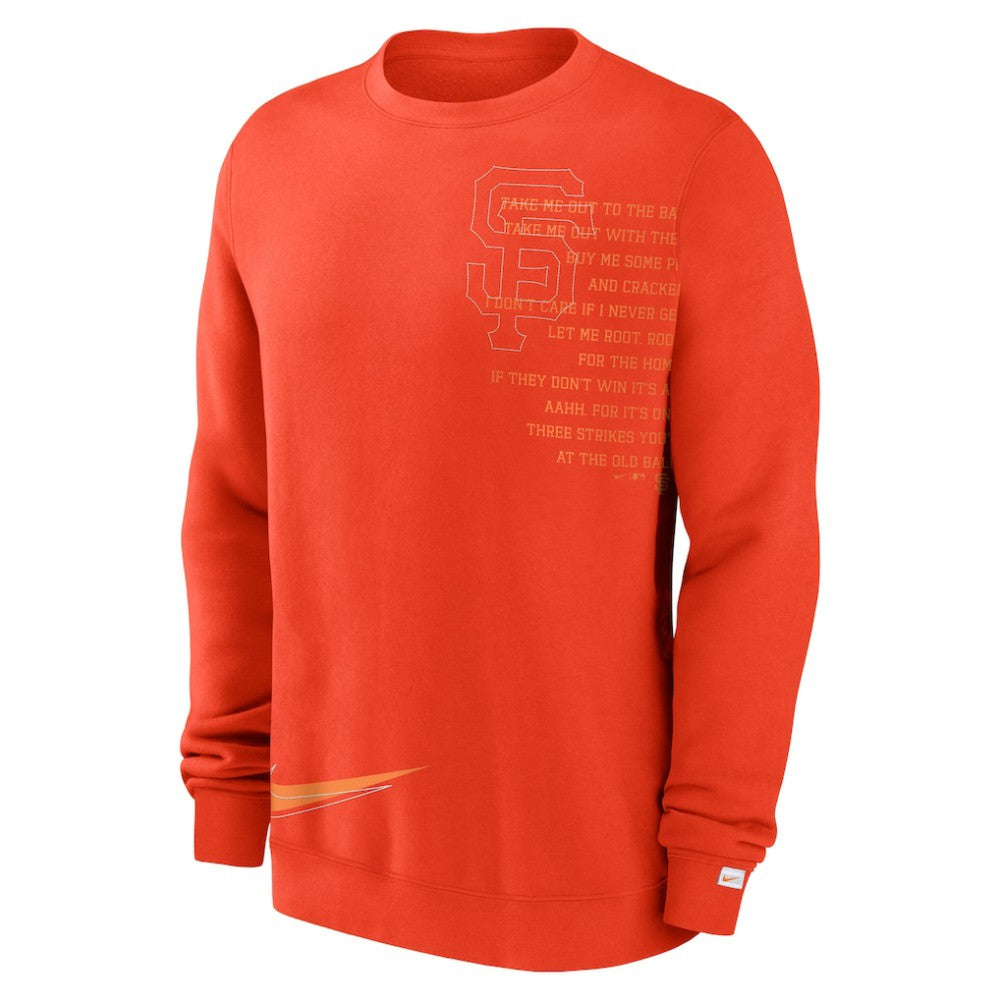 San Francisco Giants Nike Statement Ball Game Fleece Pullover Sweatshirt for sale