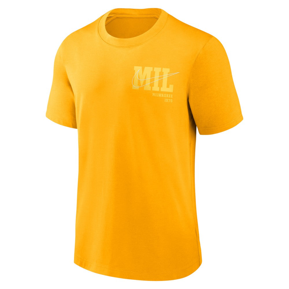 Milwaukee Brewers Nike Statement Game Over T-Shirt Outlet