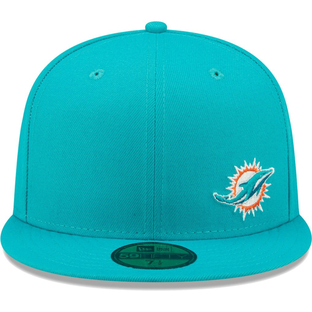 Miami Dolphins New Era Flawless 59FIFTY Fitted Hat - Aqua - NFL