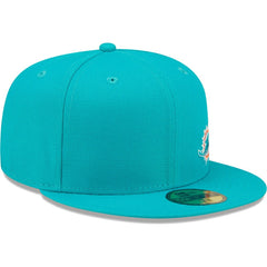 Miami Dolphins New Era Flawless 59FIFTY Fitted Hat - Aqua - NFL