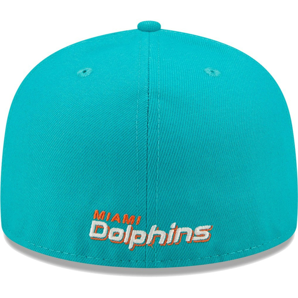 Miami Dolphins New Era Flawless 59FIFTY Fitted Hat - Aqua - NFL