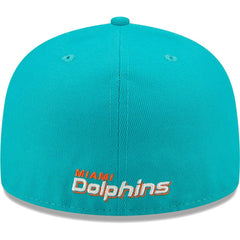 Miami Dolphins New Era Flawless 59FIFTY Fitted Hat - Aqua - NFL