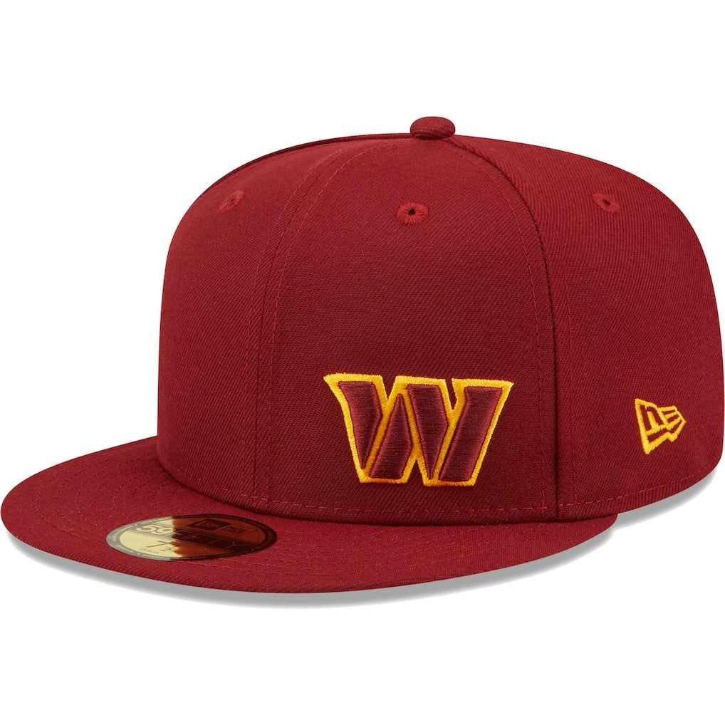 Washington Commanders New Era Flawless 59FIFTY Fitted Hat - Burgundy - NFL