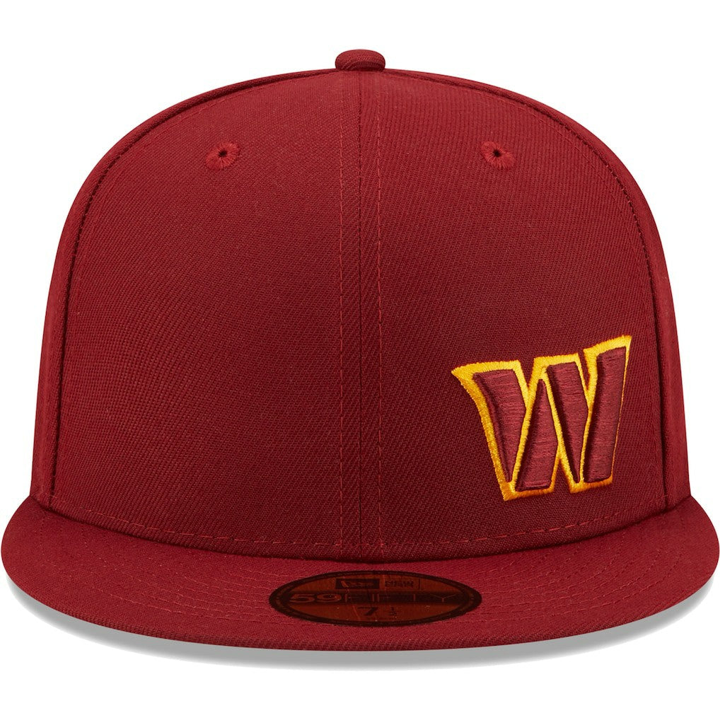 Washington Commanders New Era Flawless 59FIFTY Fitted Hat - Burgundy - NFL