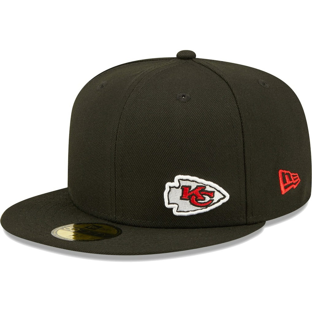 Kansas City Chiefs New Era Flawless 59FIFTY Fitted Hat - Black - NFL