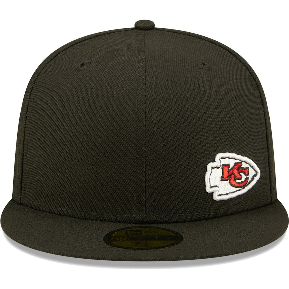 Kansas City Chiefs New Era Flawless 59FIFTY Fitted Hat - Black - NFL