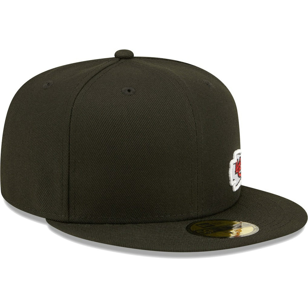Kansas City Chiefs New Era Flawless 59FIFTY Fitted Hat - Black - NFL