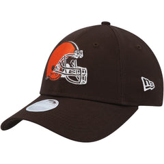 Cleveland Browns New Era Women's Simple 9FORTY Adjustable Hat - Brown - NFL